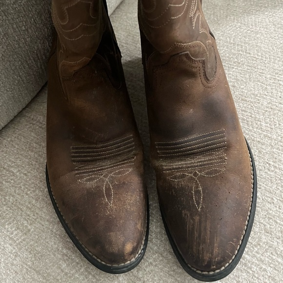 Ariat Classic Tan Leather Boots Women - Picture 5 of 8